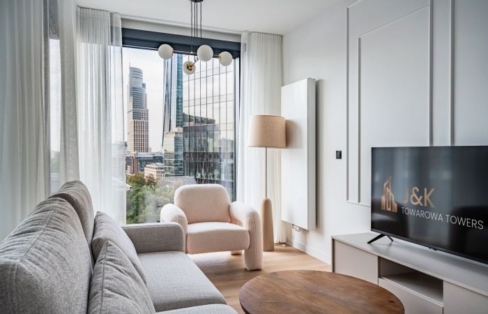 Apartament typu Deluxe Suite z łóżkiem typu queen-size na 11.piętrze