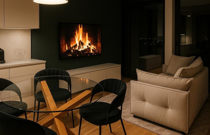 Apartament typu Classic z jedną sypialnią i łóżkiem typu king-size na 13 piętrze