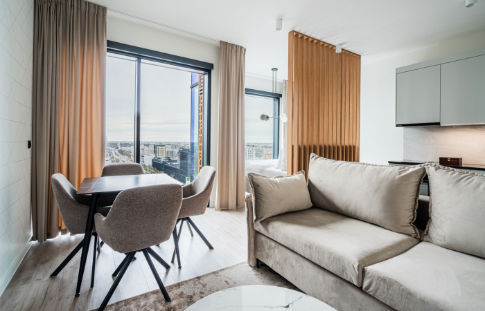 Studio typu Deluxe na 22 piętrze